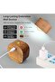 LED Wooden Magnetic Wall Lamp with Radar Sensor,360° Rotatable,USB Rechargeable Dimmable Night Light for Reading and Makeup - 4