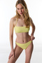 Yellow Strapless Bikini Top - 5