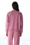 Rose Pink Active Sweatshirt with Stitching Detail - 4