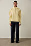Yellow Front Zip Detail Sweatshirt - 2