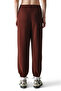 Brown Silky Feel Contrast Jogger Pants Pants - 3