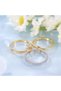 Gold Stackable Rings Set for Women,3 Piece 18K Gold Plated Band with Cubic Zirconia,Non-Tarnish Dainty Jewelry - 5