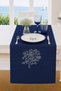 Marin Tablecloth Embroidered Seaweed Table Runner 145X40 Water-Repellent Outdoor K Linen Boat Garden Living Room Kitchen
