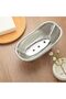 Mini Plastic Bathtub Soap Dish,Decorative Clawfoot Bathroom Soap Holder,Silver - 6