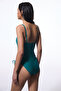 Green Lina Strapless Underwire Swimsuit - 3