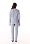 Light Blue Magic Soft Thermal Effect Long Sleeve Pajama Set - 4