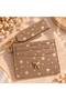 Women's Keyring Card Holder Wallet with Bow Detail, Faux Leather, Multi-Pocket Card Compartments, Stylish, Elegant, Practical, Slim