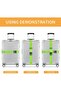 4 Pack Heavy Duty Luggage Straps,86.6 Inch Adjustable Suitcase Belts,TSA Approved Travel Bag Accessory for Secure Closure - 8