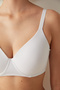 White Marvel Plus Size Gathering Padded Underwire Bra - 4