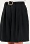 Belted High Waist Relaxed Fit Bermuda Shorts Women's Short 145m39764 - 7