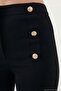 High Waist Spanish Flare Button Detailed Trousers Women's Pants 6522068 - 6