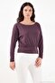 Bodycon Boat Neck Long Sleeve Soft Knitted Blouse Women Blouse 5866853 - 2