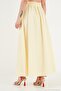 Cotton Blend Regular Fit Elastic Waist Skirt Women's Skirt 4613143 - 6