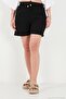 Cotton Shorts with Tie Detail Women's Shorts 668Yp5485 - 7