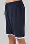Scuba Fabric Double Layered Tie-Up Shorts with Leg Detail Men's Short 5908091 - 5