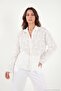 Embroidered Cotton Comfortable Fit Shirt Women's Shirt 145m39719 - 2