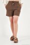 Cotton Shorts with Tie Detail Women's Shorts 668Yp5485 - 5