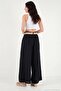 Linen Comfortable Fit High Waist Belted Trousers Women's Pants 145m39916 - 6