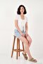 Lace Detailed Tie-Up V-Neck Blouse Women's Bluz 5867026 - 6