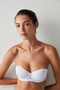 White Supported Pop Up Padded Bra - 6