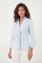 Cotton Slim Fit Buckle Detailed Long Sleeve Shirt Women's Shirt 6778317 - 6