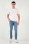 Slim Fit Low-Rise Slim Leg Jeans S Men's Denim Pants 1115C70Napoli - 4