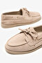 Rana Beige Suede Leather Women's Loafer - 5