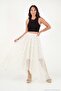 Polka Dot Asymmetrical Chiffon Long Skirt Women's Skirt 6833465 - 3