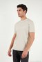 Cotton Crew Neck Contrast Striped t Shirt Men's t Shirt 5904034 - 4