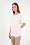 Standard Fit Drape Detailed Bat Sleeve t Shirt Women's t Shirt 5866962 - 5