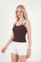 Cotton Lace Shoulder Detailed Athlete Women's Athlete 5866713 - 5