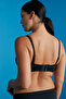 Black Gathering Lotus Premium Unpadded Strapless Underwire Bra - 4