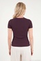 Cotton Lace Detailed V-Neck Ribbed Blouse Women's Blouse 5866933 - 6