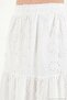Fisto Embroidered Cotton Layered Maxi Skirt Women's Skirt 6985067 - 5