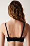 Traceless Black Invisible Lace Detailed Seamless Bra - 4