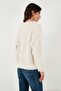 Soft Fleece Regular Fit Crew Neck Buttoned Cardigan Women's Cardigan 4617007 - 6