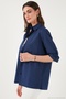 Cotton Regular Fit Shirt with Cut-Out Slit Detail Women's Shirt 6772920 - 6
