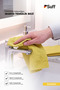 Geissblatt Bathroom Microfiber Cloth High Absorbent Shower Cabin and Tile Drying Cloth 50X40 cm Yellow - 4