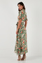 Patterned Slit Shirt Collar Maxi Dress Women's Dress 611El502 - 6
