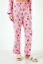 Patterned Regular Fit Soft Textured Winter Comfortable Pajama Set Women's Pajama Set 611Pt288Y - 5