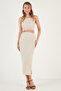 Slim Fit Rope Strap Slit Suit Women's Suit 5865278 - 2