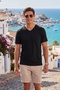 Cotton Regular Fit V-Neck t Shirt Men's t Shirt 5902719