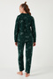 Standard Fit Buttoned Fleece Pajama Set Women's Pajama Set 6095616 - 8