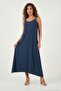 Regular Fit Rope Strap Long Dress Women's Dress 5865732 - 3