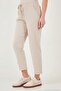 Cotton Regular Waist Regular Fit Straight Leg Trousers Women's Pants 668Yp42282S4 - 6