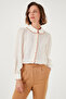 Collar Detailed Regular Fit Chiffon Shirt Women's Shirt 61114410 - 5