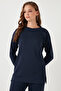 Stretch Oversize Fit Crew Neck Modal Fabric Sweat Women's Sweat 5865877 - 2