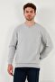 Cotton Regular Fit V-Neck Sweater Men's Sweater 456202 V - 3