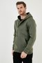 Cotton Slim Fit Kangaroo Pocket Zipper Detailed Hooded Collar Sweat Men's Sweat 575707 - 3