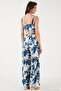 Slim Fit High Waist Wide Leg Cropped Top Patterned Suit Women's Suit 5866120 - 7